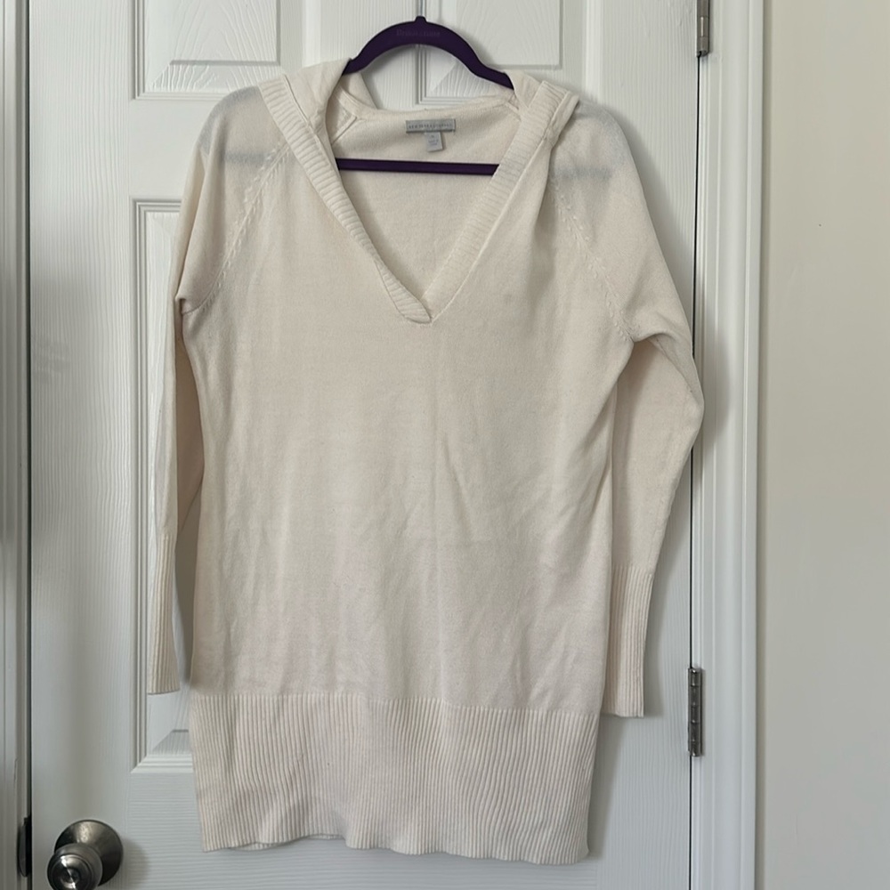 NY&CO cream hooded sweater
